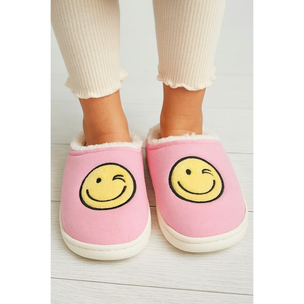 Art Class Percy Wink Smiley Face Clog Slippers Pink Size 13-1 New With Tags